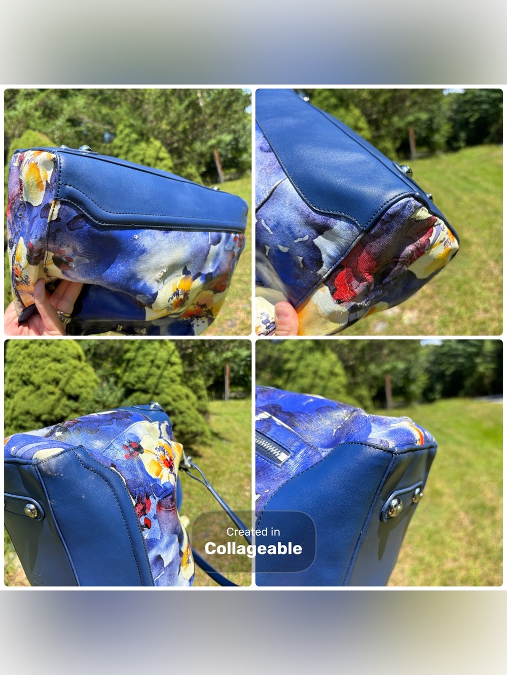 Sharif Leather Floral Crossbody Bag - Picture 16 of 17